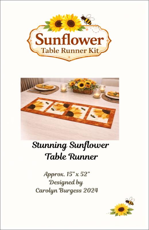 Table Runner Pattern - Stunning Sunflower (Price: Pattern )