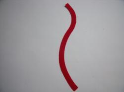 Flower Stem Laser Set of 2 (Size: 6"H, Color: Red )