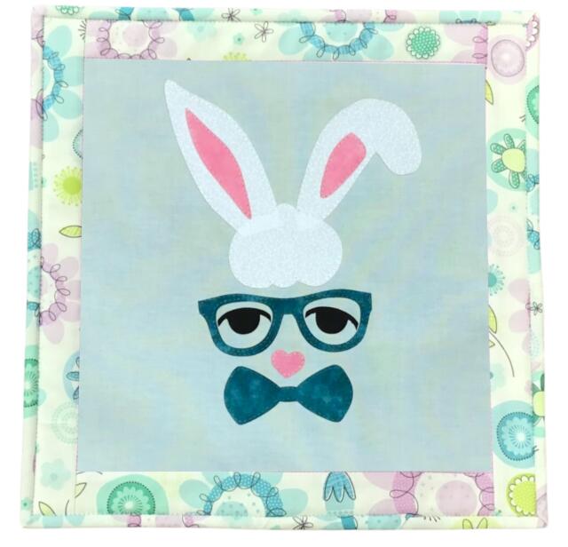 Mini Quilt - Harvey (Price: Kit, Color: Pastel Blue)