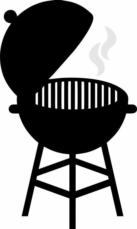 BBQ Grill Silhouette (Price: 9"H)