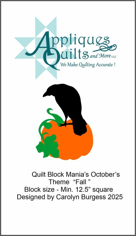 Pattern - Raven on Pumpkin (Price: PATTERN)