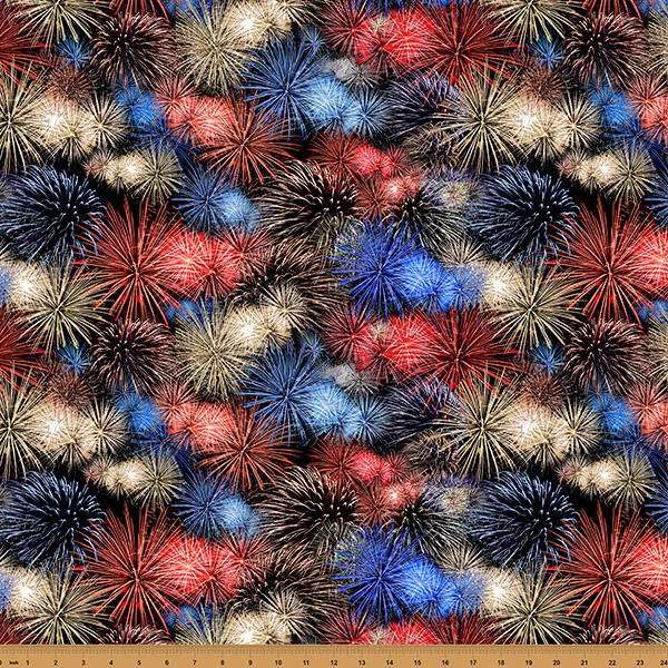 Americana Freedom Ring Fireworks (Price: Yardage)