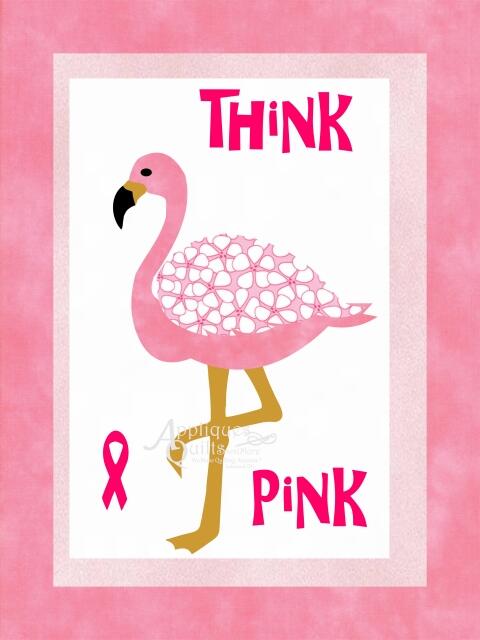 Flamingo Series - Awareness Sayings - Pink (Price: Normal, Color: Think Pink)