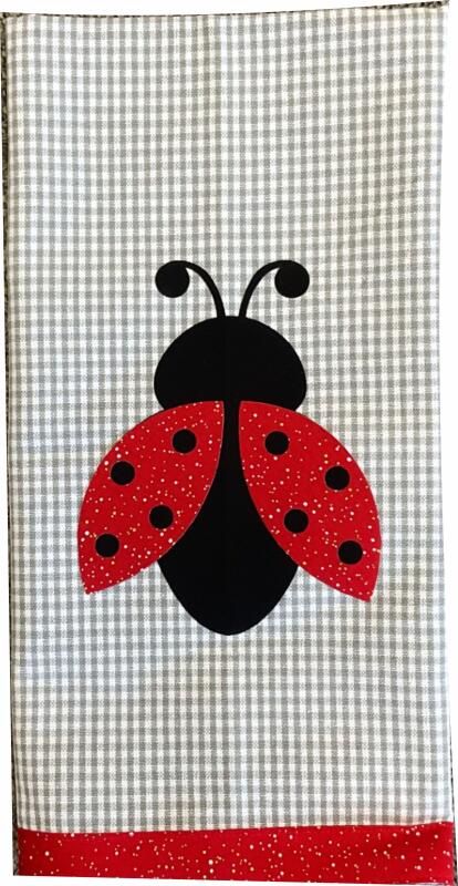 Towel Applique Kit - Ladybug