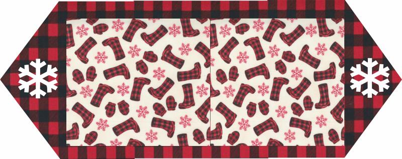 10 Minute Table Runner - Mittens & Boots (Price: Kit)