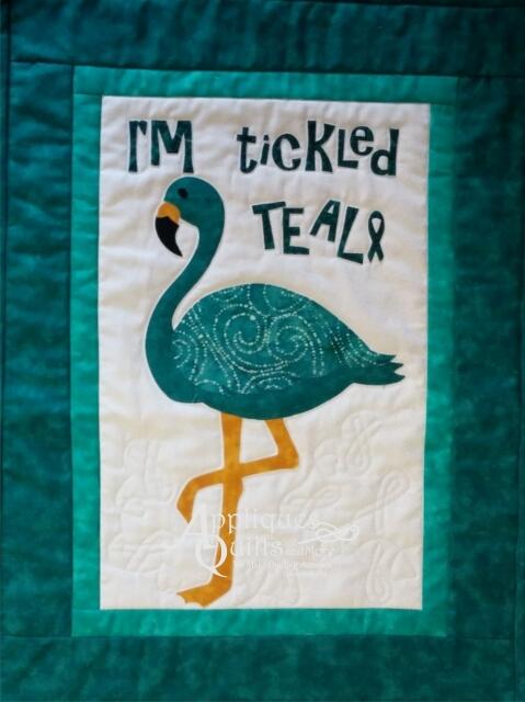 Flamingo Series - Awareness Sayings -TEAL (Price: Normal, Color: I’m tickled Teal)