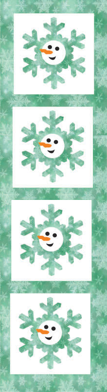 Door Banner - Let It Snow - Green