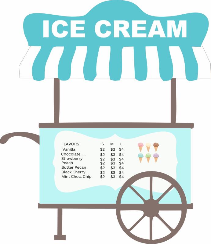 KIT - Ice Cream Cart (Price: Price)