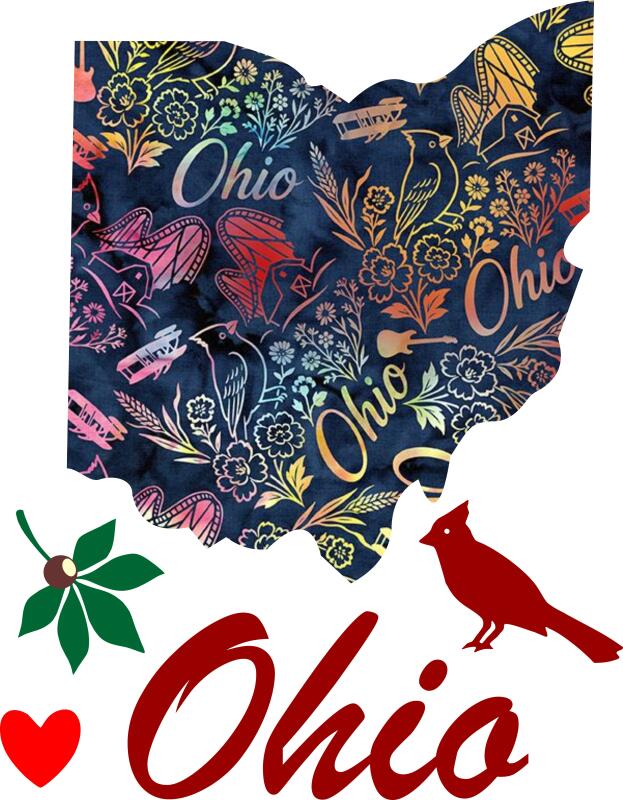 My Heart is in Ohio Appliques ONLY