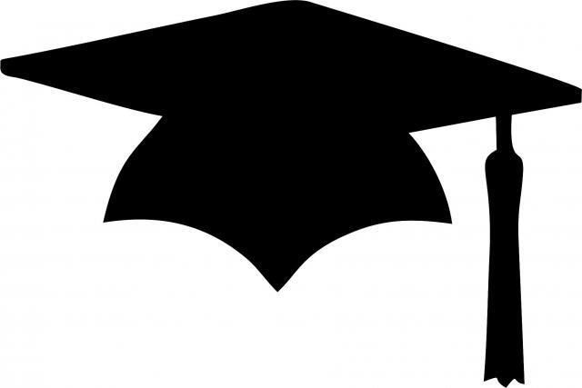 Graduation Cap Laser Cut Siilhouettes (Size: 10"H, Direction: Tassel right)