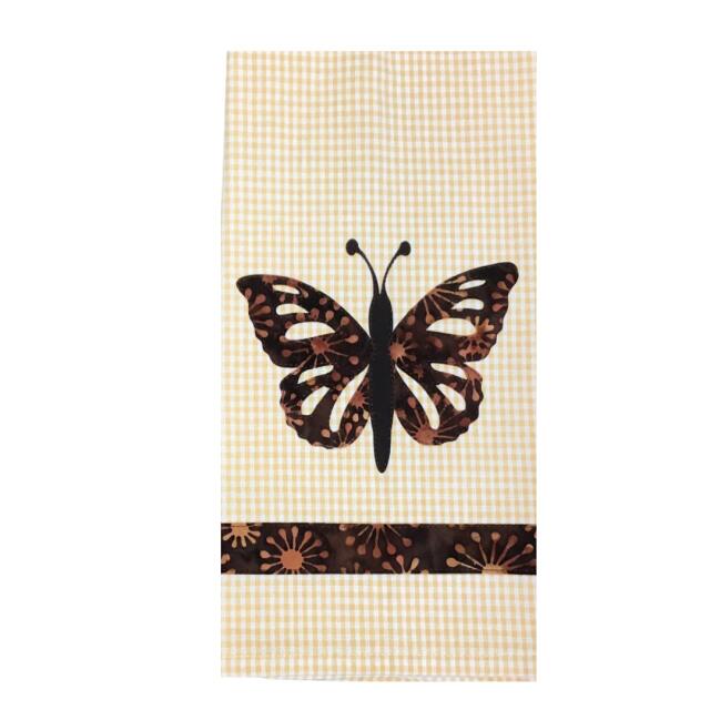 Towel Applique Kit - Butterfly (Price: Price, Color: BROWN BATIK)