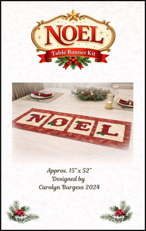 Table Runner Pattern - NOEL
