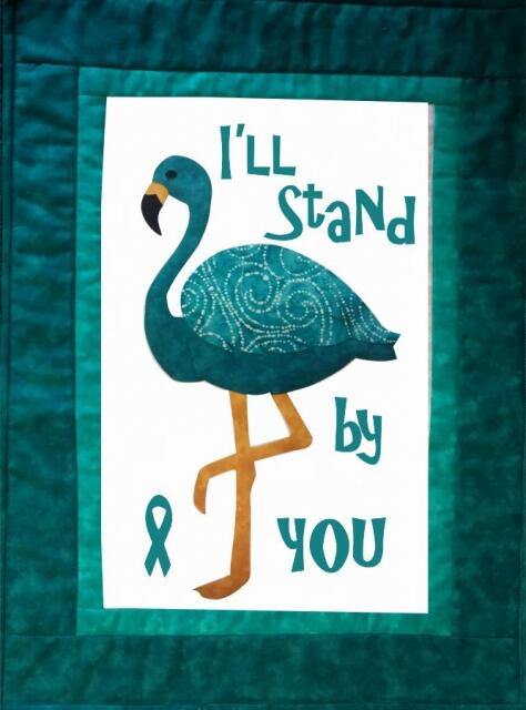 Flamingo Series - Awareness Sayings -TEAL (Price: Normal, Color: I’ll stand by You)