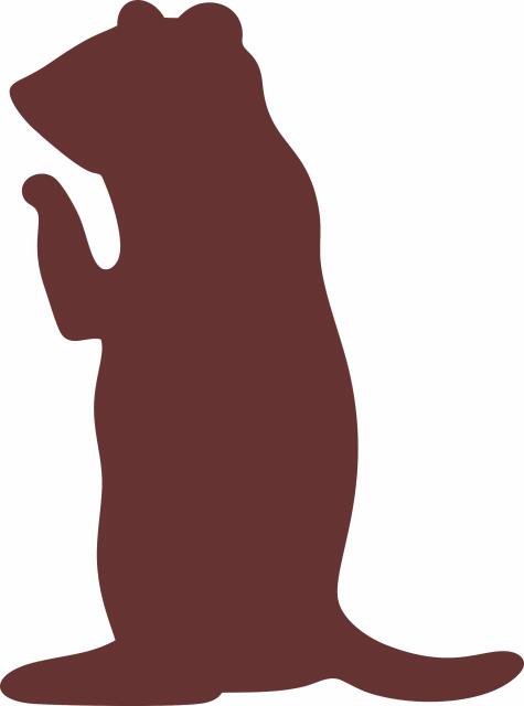 Prairie Dog (Price: with FUSIBLE - 8"H, Color: Brown, Direction: Facing left)