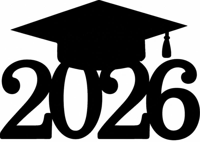 Grad CLASS of 2026 (Price: 9"W with FUSIBLE)