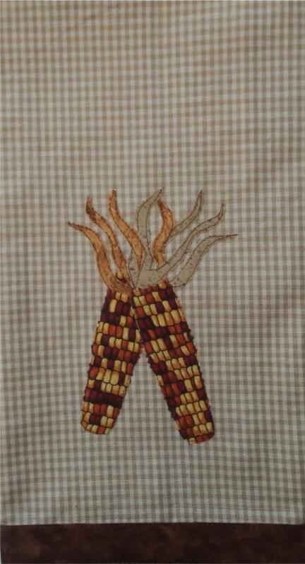Towel Applique Kit - Indian Corn (Price: Kit)