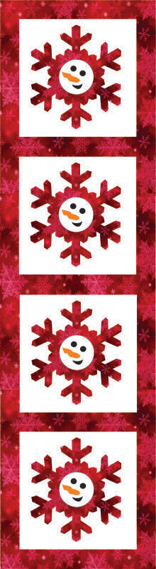 Door Banner - Let It Snow - Red
