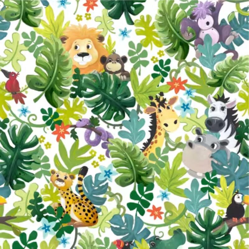 Jungle Friends Cordinating Fabric