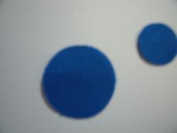 Flower Centers Round Laser Cut Appliques (Size: 1", Color: Blue )