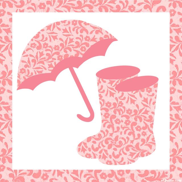 Mini Quilt - April Showers (Price: Kit, Color: Pink Floral)