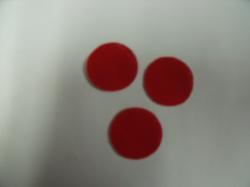 Christmas Holly Berries Set of 3 Die Cut Appliques (Size: 1", Color: Red )