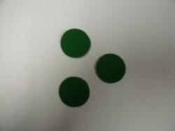 Christmas Holly Berries Set of 3 Die Cut Appliques (Size: 1/2", Color: Green )