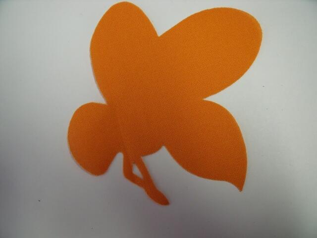 Bee Laser Cut Appliques (Size: with FUSIBLE - 5"W, Color: Yellow , Direction: Facing left)