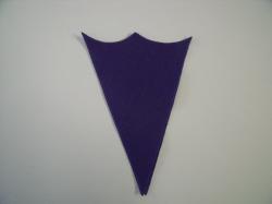 Ice Cream Cone Laser Cut Appliques (Size: With FUSIBLE- 6"h, Color: Purple )