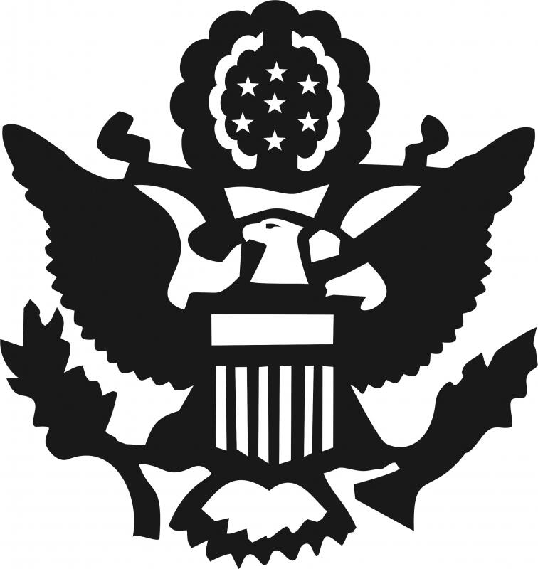 Army Symbol Silhouette Laser Cut Appliques (Size: with FUSIBLE - 8"H)