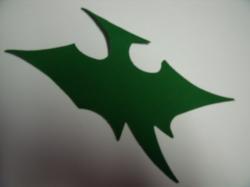 Dinosaur - Pterodactyl Laser Cut Appliques (Size: 5"W, Color: Green , Direction: Facing right)