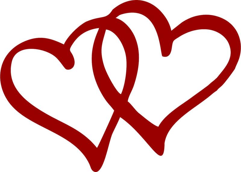 KIT - Double Heart Appliques (Price: Kit WITH FUSIBLE)