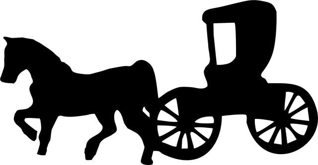 Amish Buggy #1a (Direction: Facing Left, Price: 9"W)