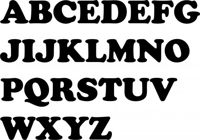Letter - Alphabet Lowercase Laser Cut Appliques (Font Style: Cooper Black, Size: 5"H, Color: Green )