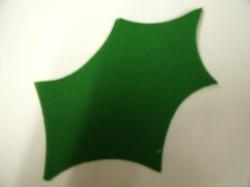 Christmas Holly Laser Cut Appliques (Size: 4"H, Color: Green )