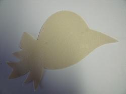 Hat / Sunbonnet Laser Cut Appliques (Size: 4"W, Color: Tan/Beige, Direction: Facing left)