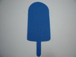 Ice Creamsicle Laser Cut Appliques (Size: 4"H, Color: Blue )
