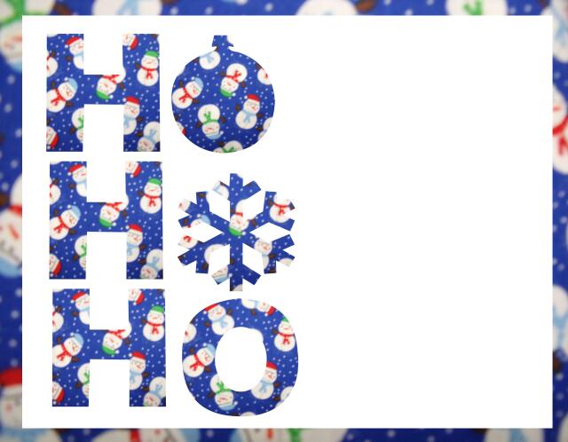 Kit - HO HO HO - Blue Snowmen