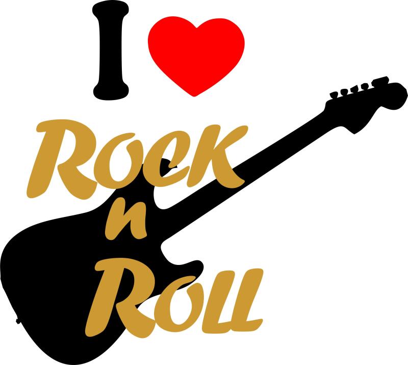 KIT - I Love Rock n Roll Laser Cut Appliques (Price: Kit WITH FUSIBLE)