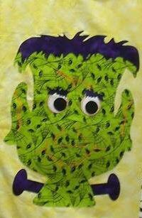 KIT - Frankenstein Laser Cut Appliques (Price: with FUSIBLE - 12"H)