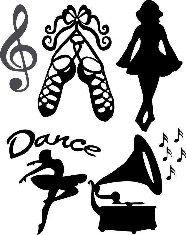 Music and Dance Laser Cut Silhouettes