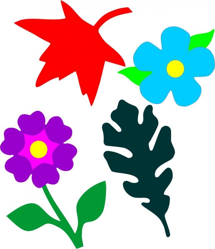 Flowers, Leaves & Trees Laser Cut Appliques