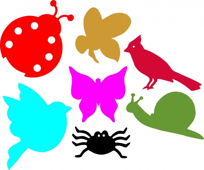 Birds & Bugs Laser Cut Appliques