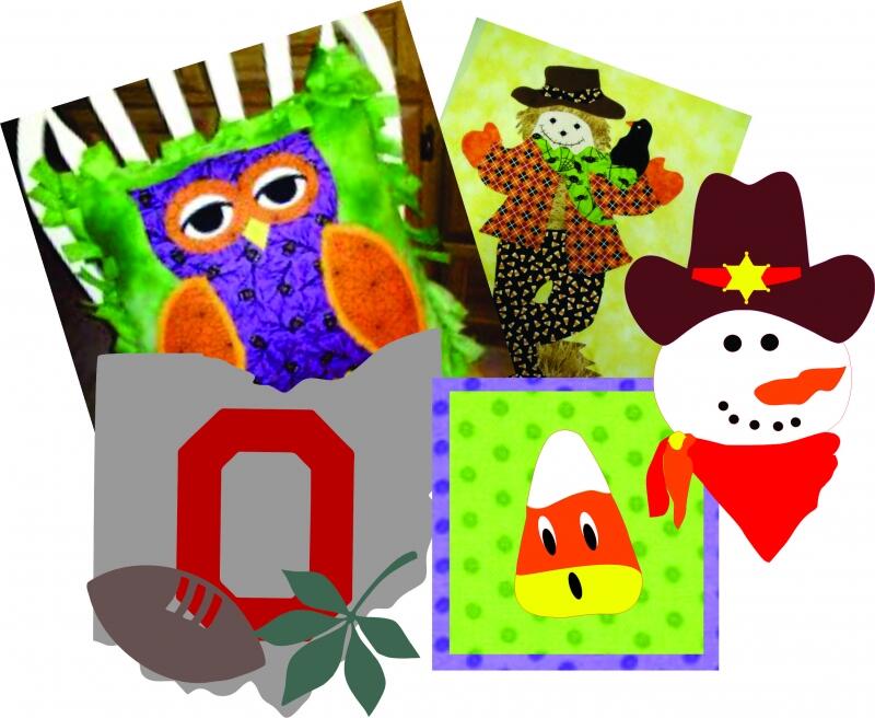 Applique Kits for Quilt Blocks, Pillows, etc.