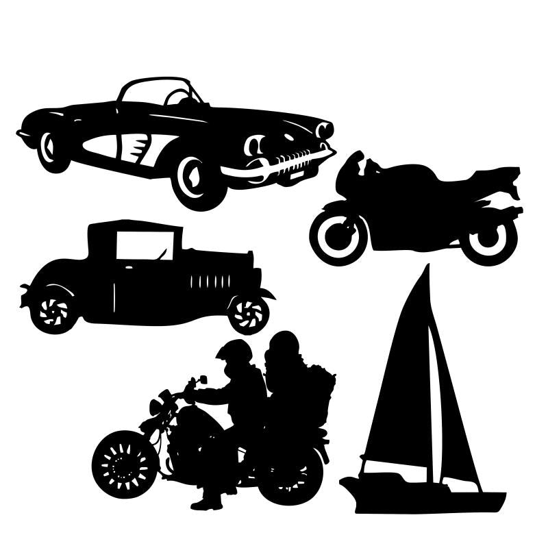 Transportation Silhouettes