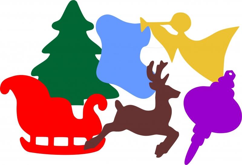 Christmas Laser Cut Appliques