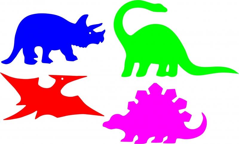Dinosaur Appliques Laser Cut