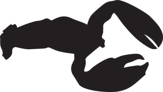 Lobster Laser Cut Appliques  (Size: with FUSIBLE - 8"W, Direction: facing right)