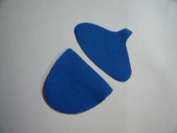 Acorn Laser Cut Appliques Set of 2 (Size: with FUSIBLE - 2"W, Color: Blue  )
