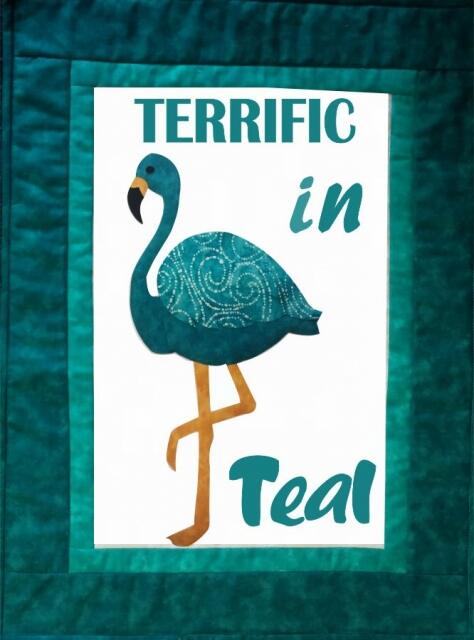 Flamingo Series - Awareness Sayings -TEAL (Price: Normal, Color: Terrific in Teal)