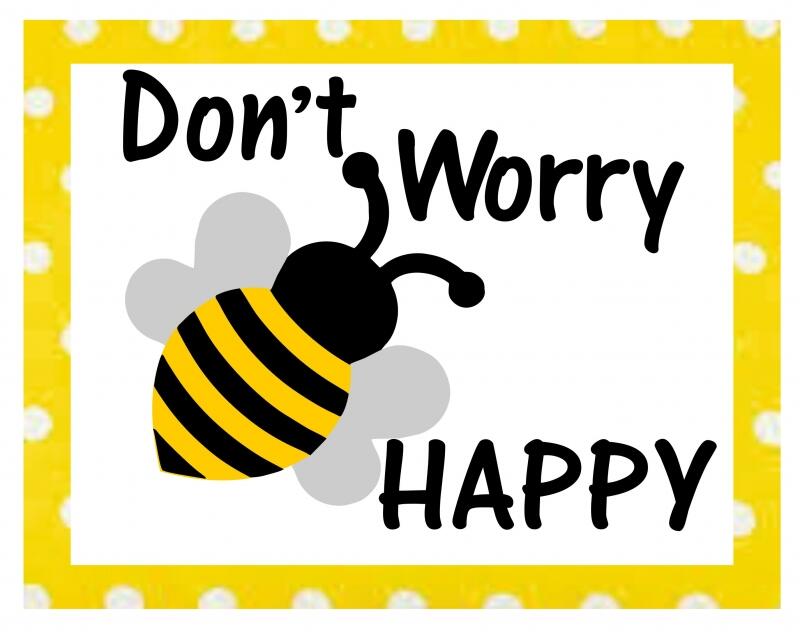 Kit - Mug Rug - Don't Worry Bee Happy (Price: Kit)